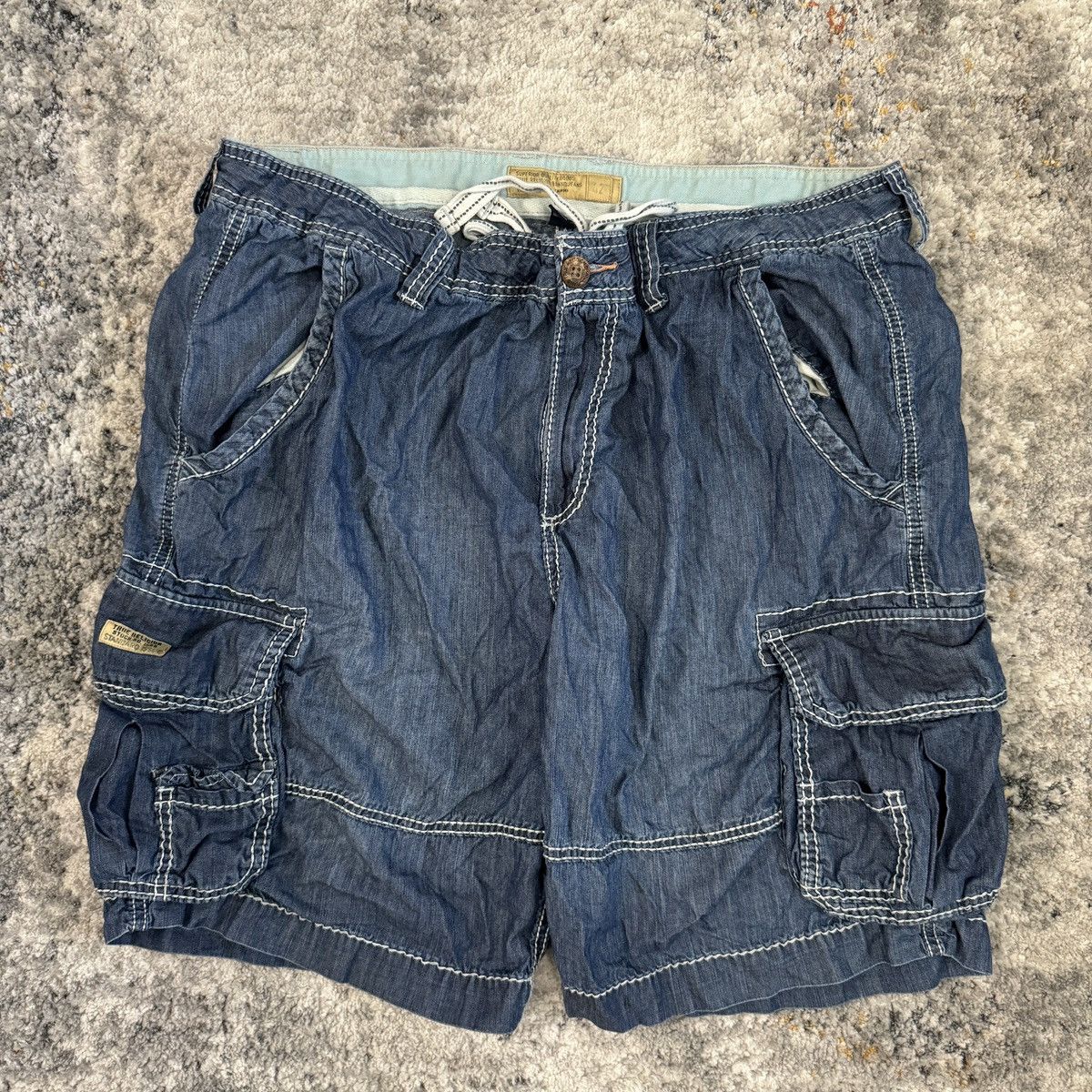 JNCO × True Religion × Vintage Crazy Vintage y2K True Religion baggy cargo shorts Size US 42 / EU 58 - 2 Thumbnail