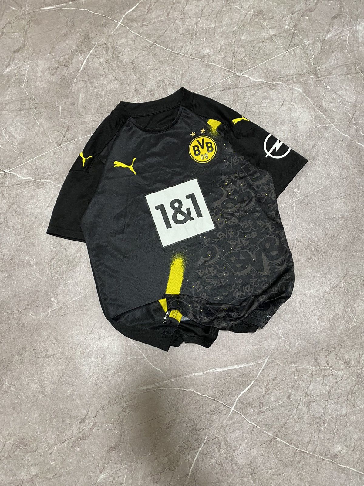 Puma × Vintage Puma 2020/21 Borussia Dortmund BVB Away Football Black Shirt Size US S / EU 44-46 / 1 - 1 Thumbnail