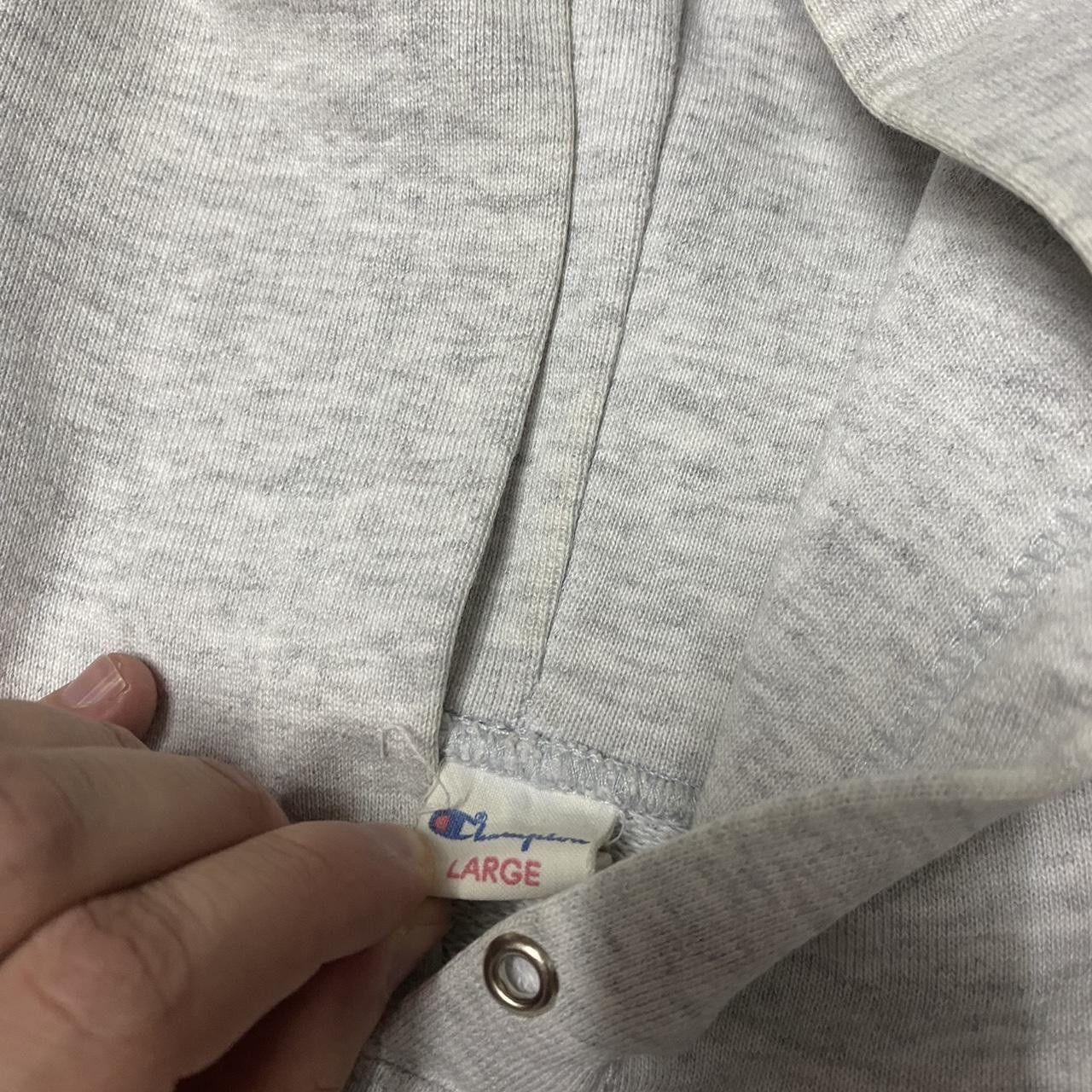 Champion Grey Champion cotton hoodie with blue logo hoodie Size US M / EU 48-50 / 2 - 3 Thumbnail