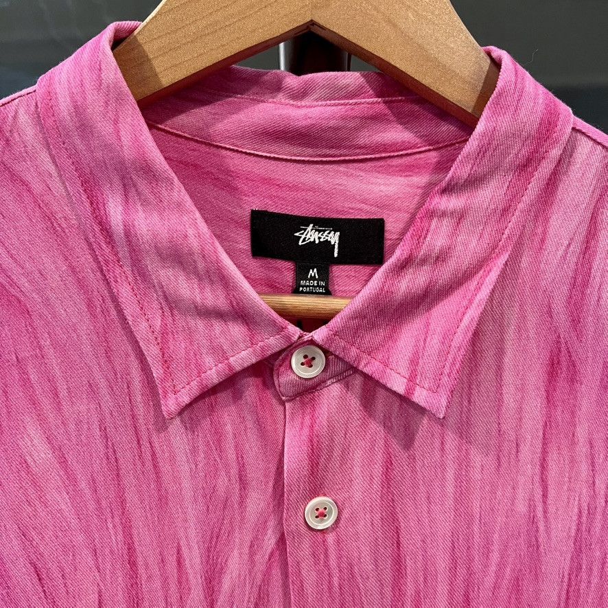 Stussy Stussy - Fur Print Short Sleeve Shirt (#1110282) - Pink Size US M / EU 48-50 / 2 - 3 Thumbnail
