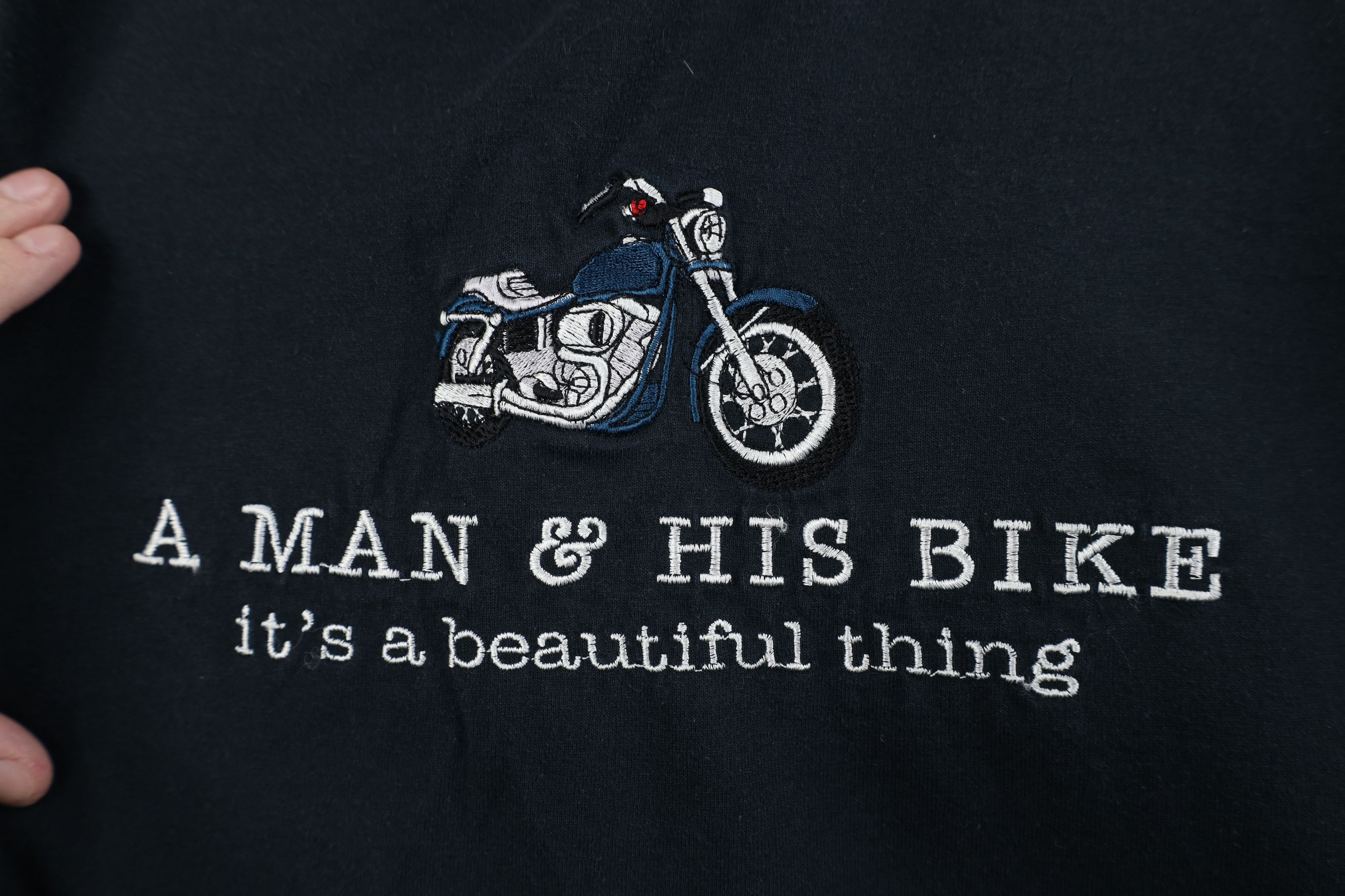 Vintage Vintage 90s Bike It's A Beautiful Thing Motorcycle T-Shirt Size US XL / EU 56 / 4 - 4 Thumbnail
