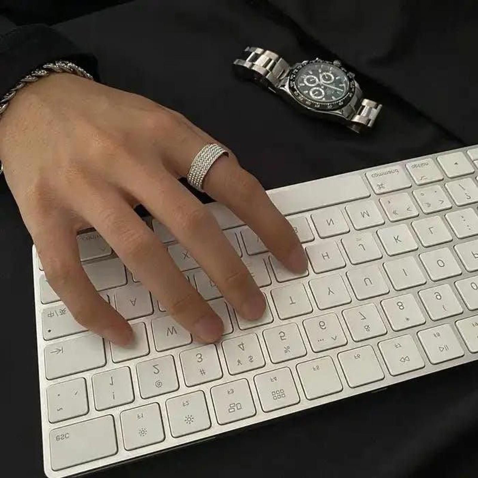 Jewelry ICY Rhinestone Ring Size ONE SIZE - 4 Thumbnail