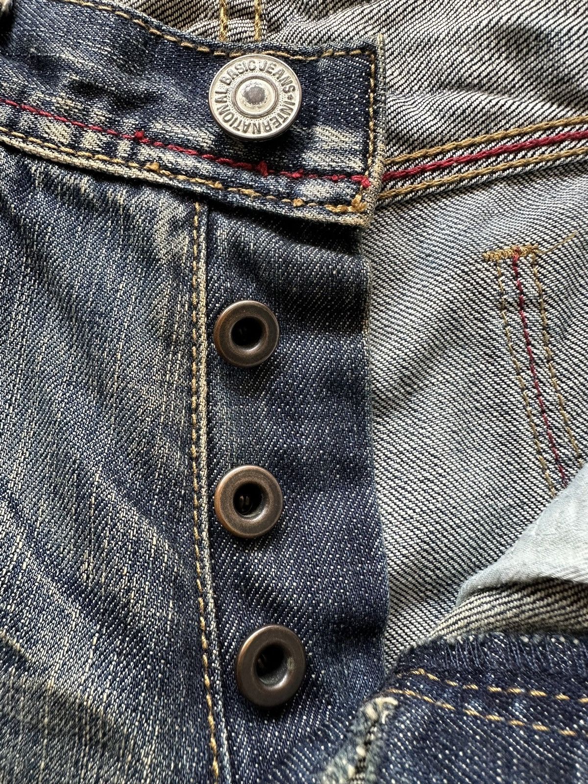 5351 POUR LES HOMMES SS2009 Edge Rupert ''Rockstar Edge '' distressed boro denim Size US 32 / EU 48 - 22 Thumbnail