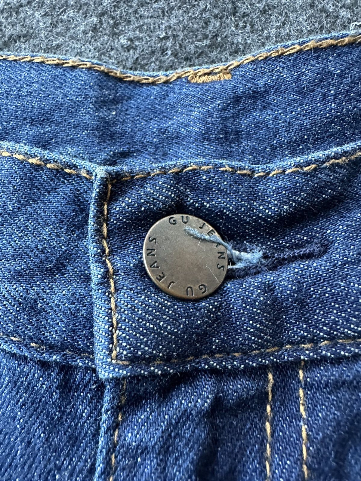GU × Japanese Brand × Uniqlo Vintage Gu Uniqlo Super Baggy Loose Denim D143 Size US 30 / EU 46 - 7 Thumbnail