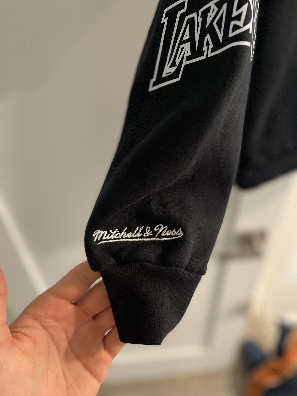 Mitchell & Ness Lakers Instant Replay Black/White Hoody Size US M / EU 48-50 / 2 - 2 Thumbnail