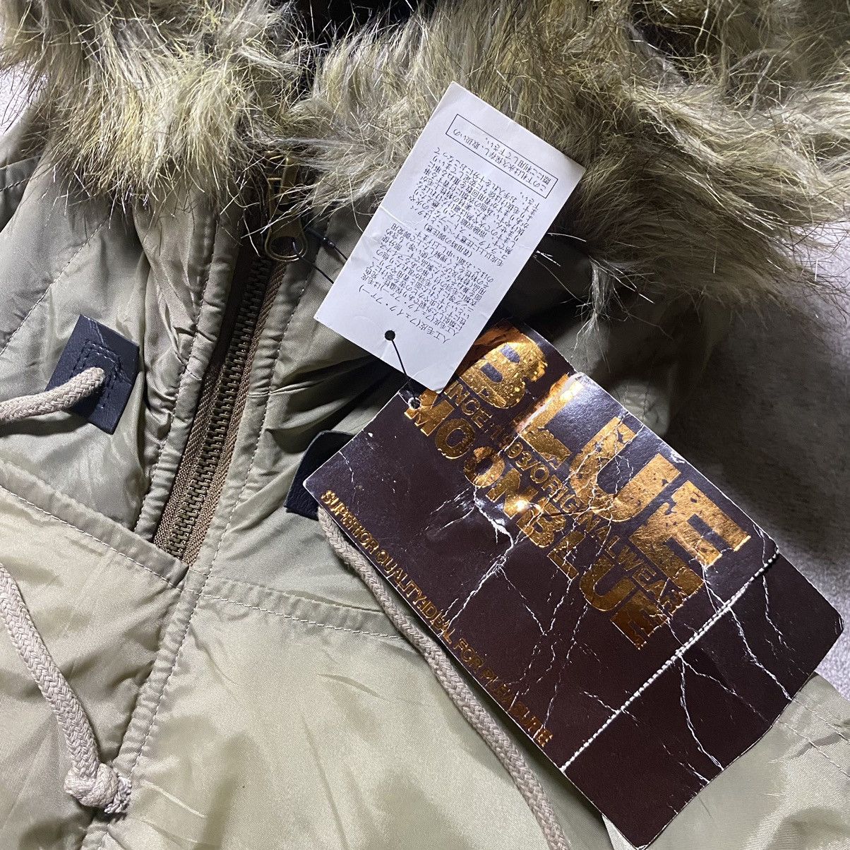 Japanese Brand Blue Moon Blue Military N3B Hunting Coat Fur Size US M / EU 48-50 / 2 - 6 Thumbnail