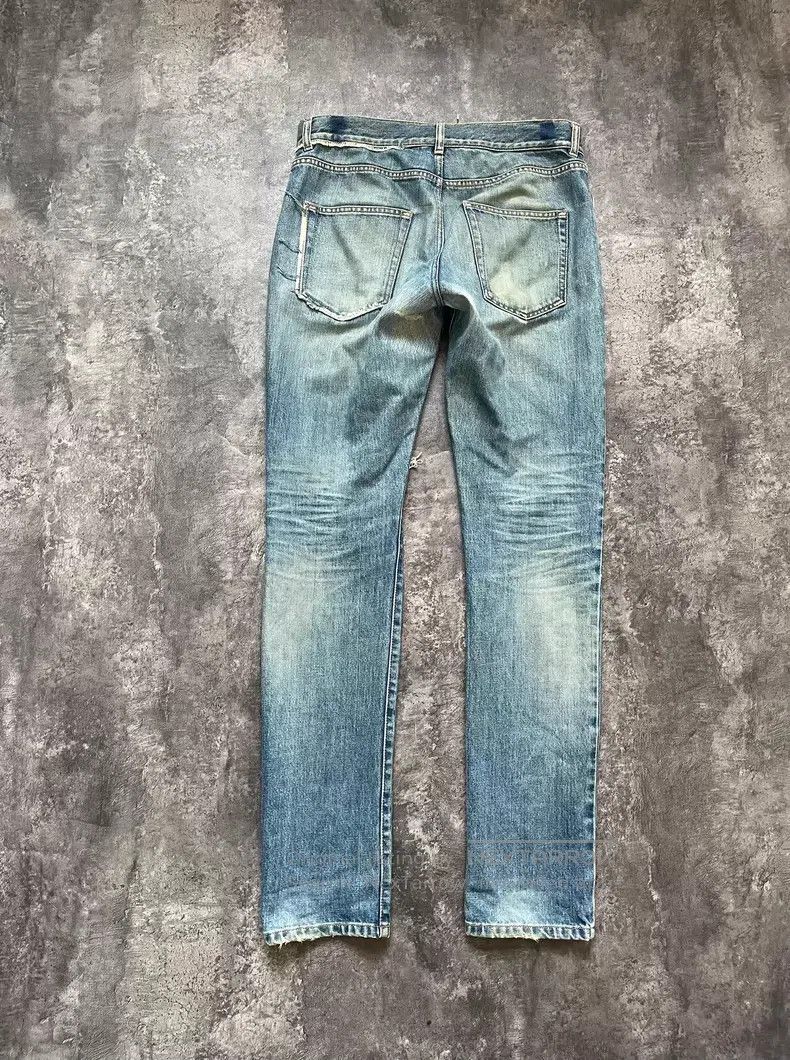 Saint Laurent Paris Saint Laurent Paris Single Knee Cut Patch Destroyed Denim Size US 32 / EU 48 - 7 Thumbnail