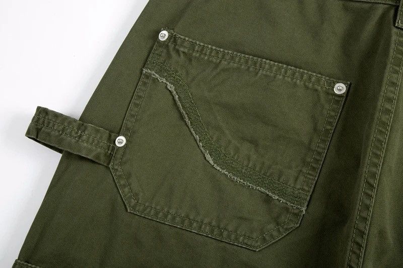 Designer × Japanese Brand × Vintage Military green zipper utility flared cargo pants Size US 32 / EU 48 - 12 Thumbnail