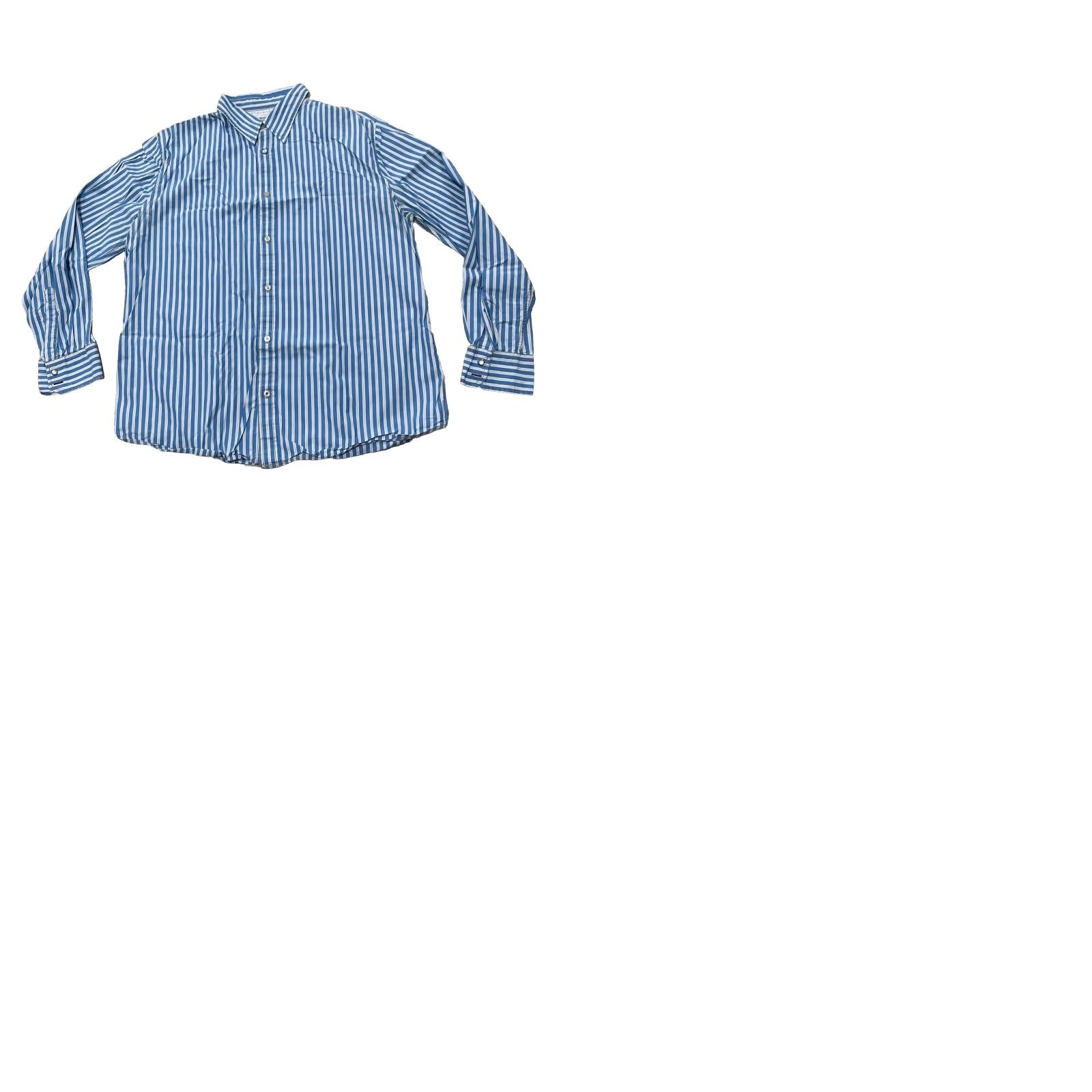 Mossimo Mossimo Supply Co Button-Up Shirt Men XL Athletic Blue Vertical Stripe Vintage Y2k Western Preppy Casual Button Front Size US XL / EU 56 / 4 - 12 Thumbnail