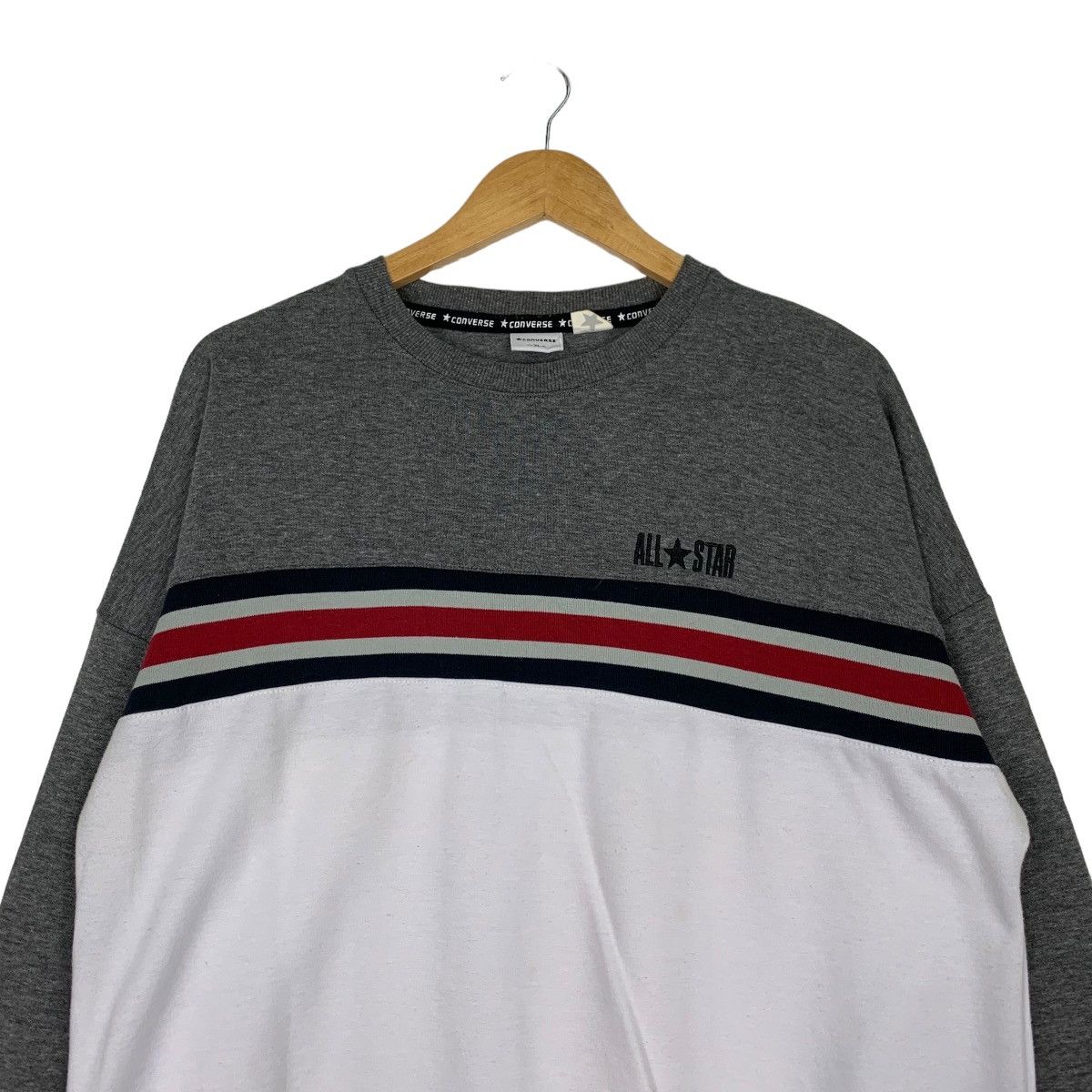 Converse CONVERSE All Star Small Logo Colorblock Sweatshirt #1035-C47 Size US XL / EU 56 / 4 - 2 Thumbnail