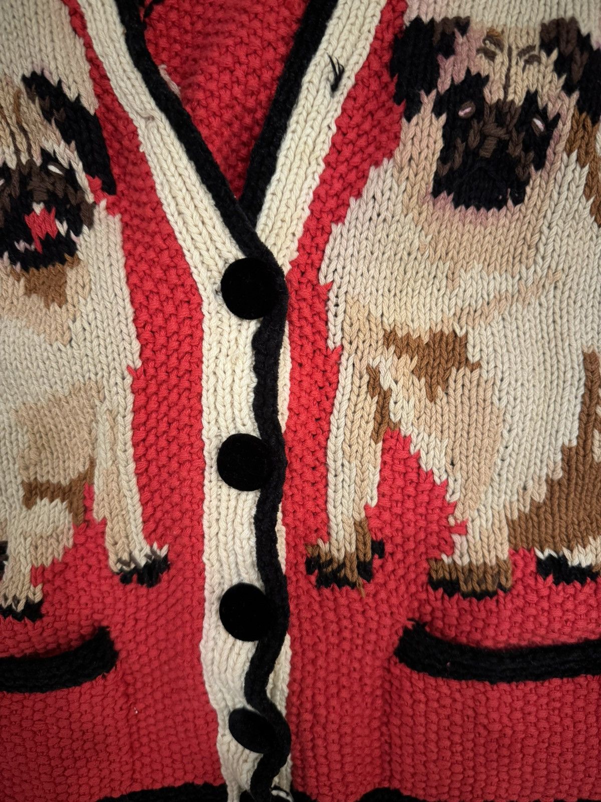 Vintage Rare Vintage Pug Cardigan Bay Knit Sweater Size US L / EU 52-54 / 3 - 2 Thumbnail