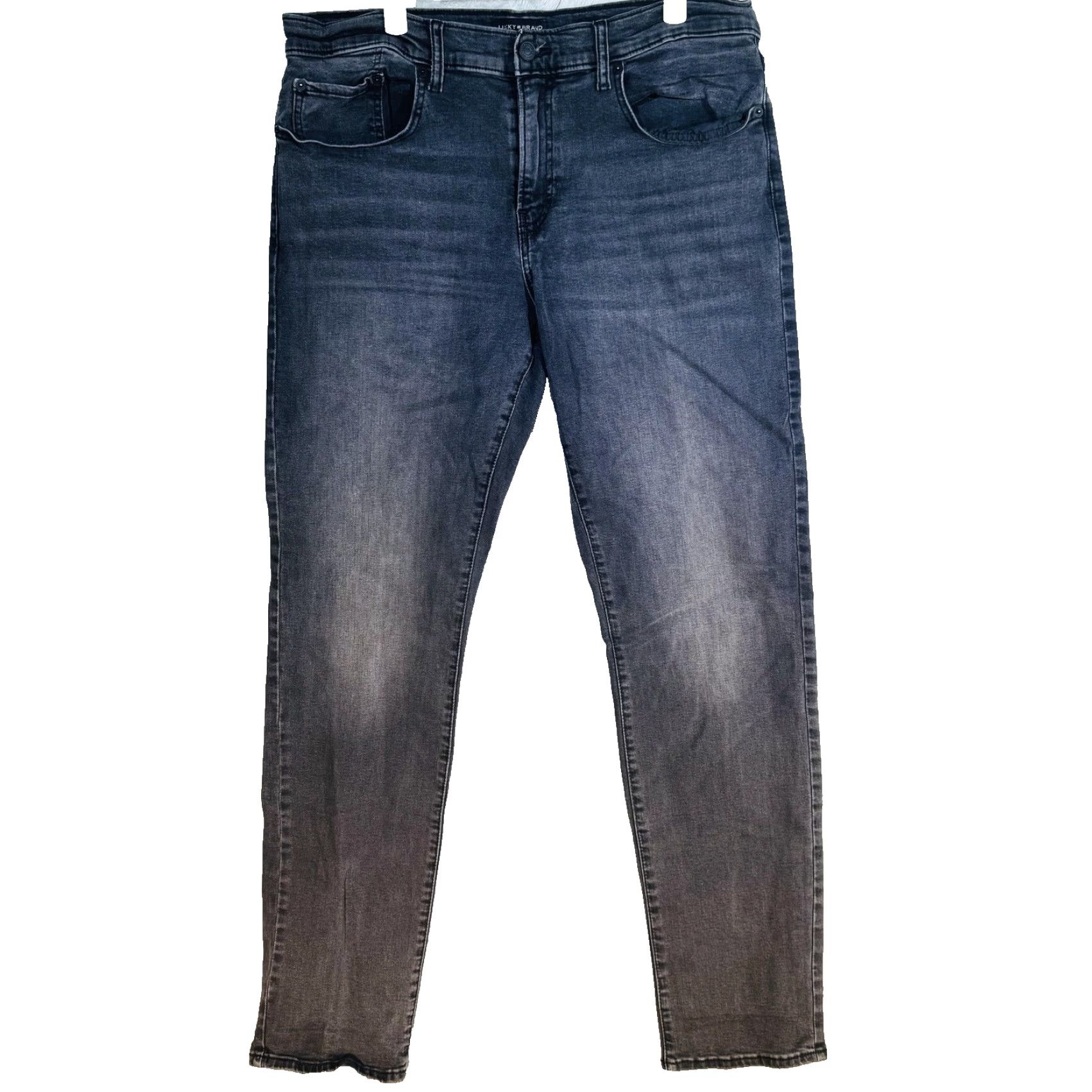 Lucky Brand Lucky Brand 110 Slim Jeans Mens 36x32 Gray Charcoal Wash Zip Fly Slim Skinny Denim Pants Size US 36 / EU 52 - 5 Thumbnail