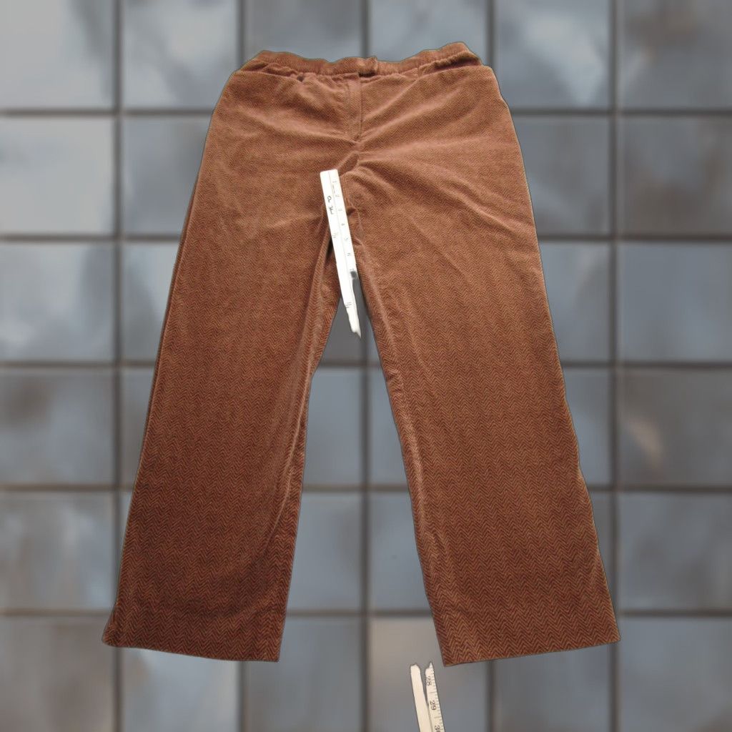 Ralph Lauren Lauren Ralph Lauren Dress Pants Womens 10P Brown Herringbone Corduroy Stretch Casual Size 32" / US 10 / IT 46 - 1 Thumbnail