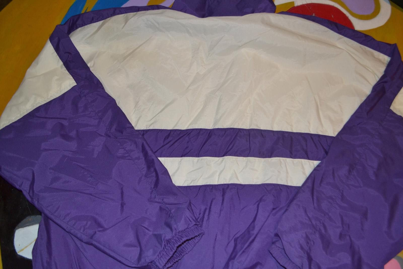 Other Maxwell Purple and White Glen Este Men's Windbreaker Jacket Size US L / EU 52-54 / 3 - 4 Thumbnail