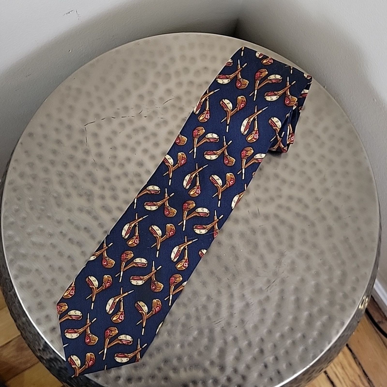 Jos. A. Bank Jos A. Bank Executive Golf Caddy Theme Handmade Silk Tie Size ONE SIZE - 9 Thumbnail