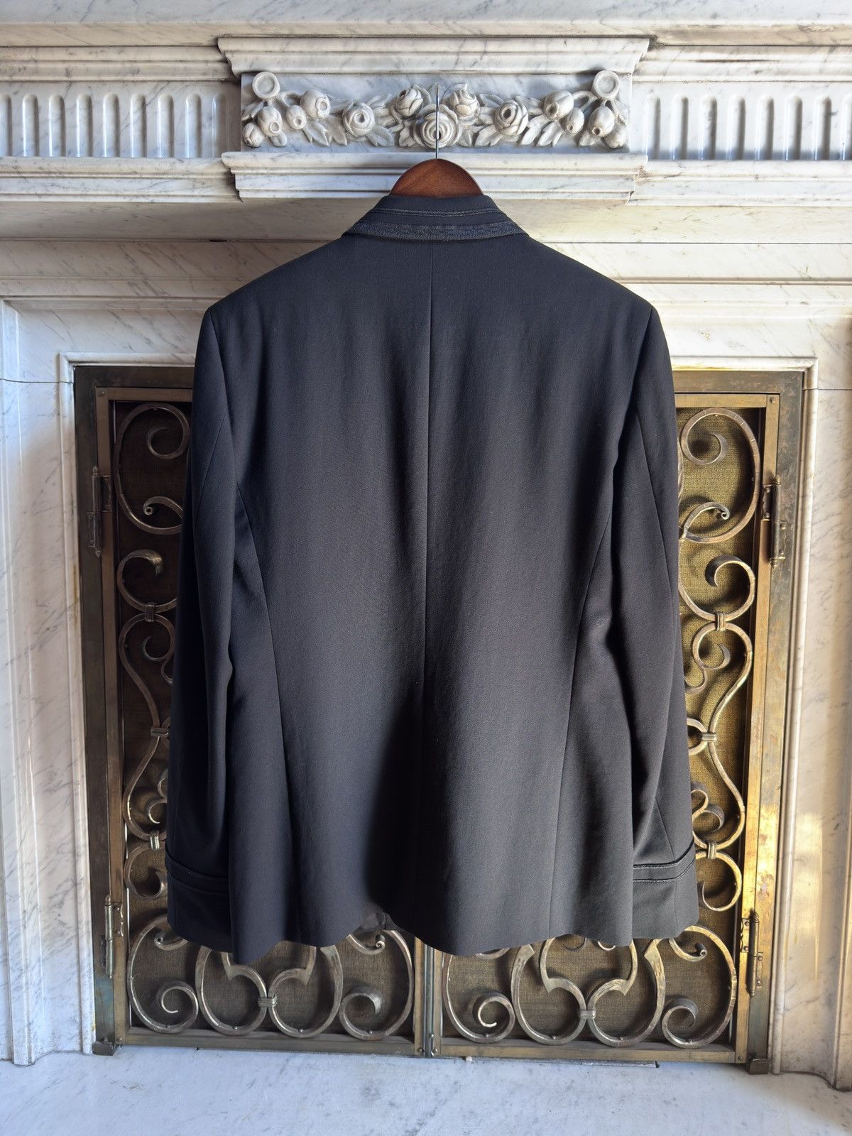 Saint Laurent Paris FW16 Baroque Blazer in Black Wool Size 48R - 3 Thumbnail