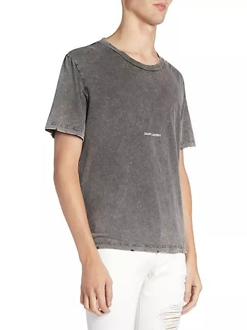 Saint Laurent Paris o1bcso1str1124 T- Shirt in Grey Size US L / EU 52-54 / 3 - 3 Thumbnail