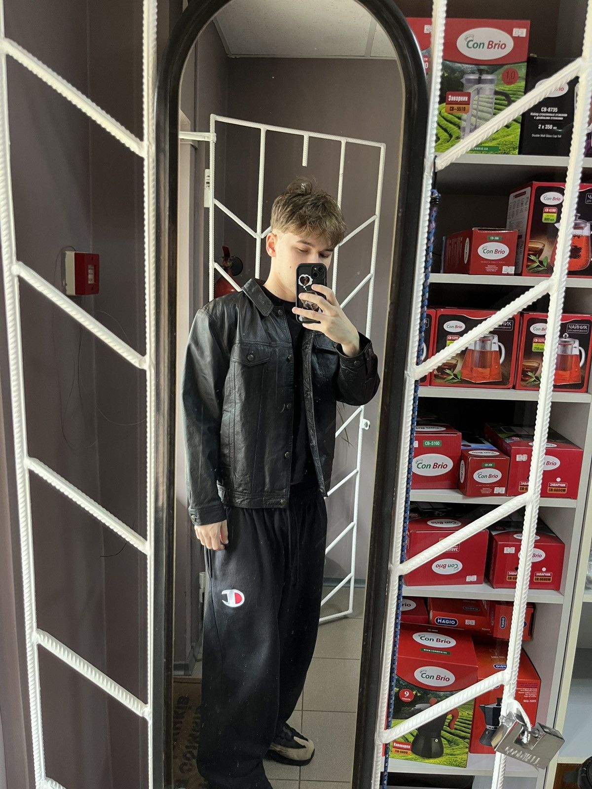 Genuine Leather × Leather Vintage Y2K Leather Jacket Size US M / EU 48-50 / 2 - 7 Thumbnail