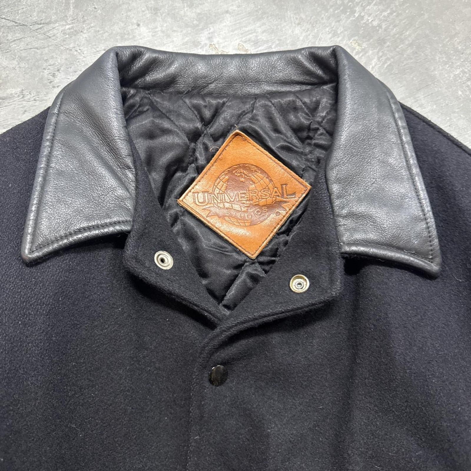 Vintage Vintage 80s 90s Universal Pictures Varsity Leather Jacket Size US S / EU 44-46 / 1 - 4 Thumbnail