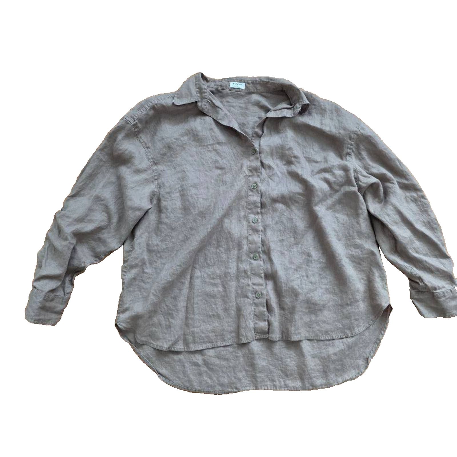 Aritzia Aritzia Babaton men linen Button-Up brown Shirt M A001530 Size US M / EU 48-50 / 2 - 1 Thumbnail