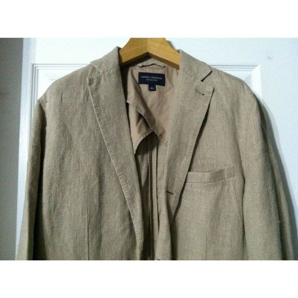 Daniel Cremieux DANIEL CREMIEUX MENS NEW 100%LINEN SPORT COAT JACKET SIZE: L Size US L / EU 52-54 / 3 - 2 Thumbnail