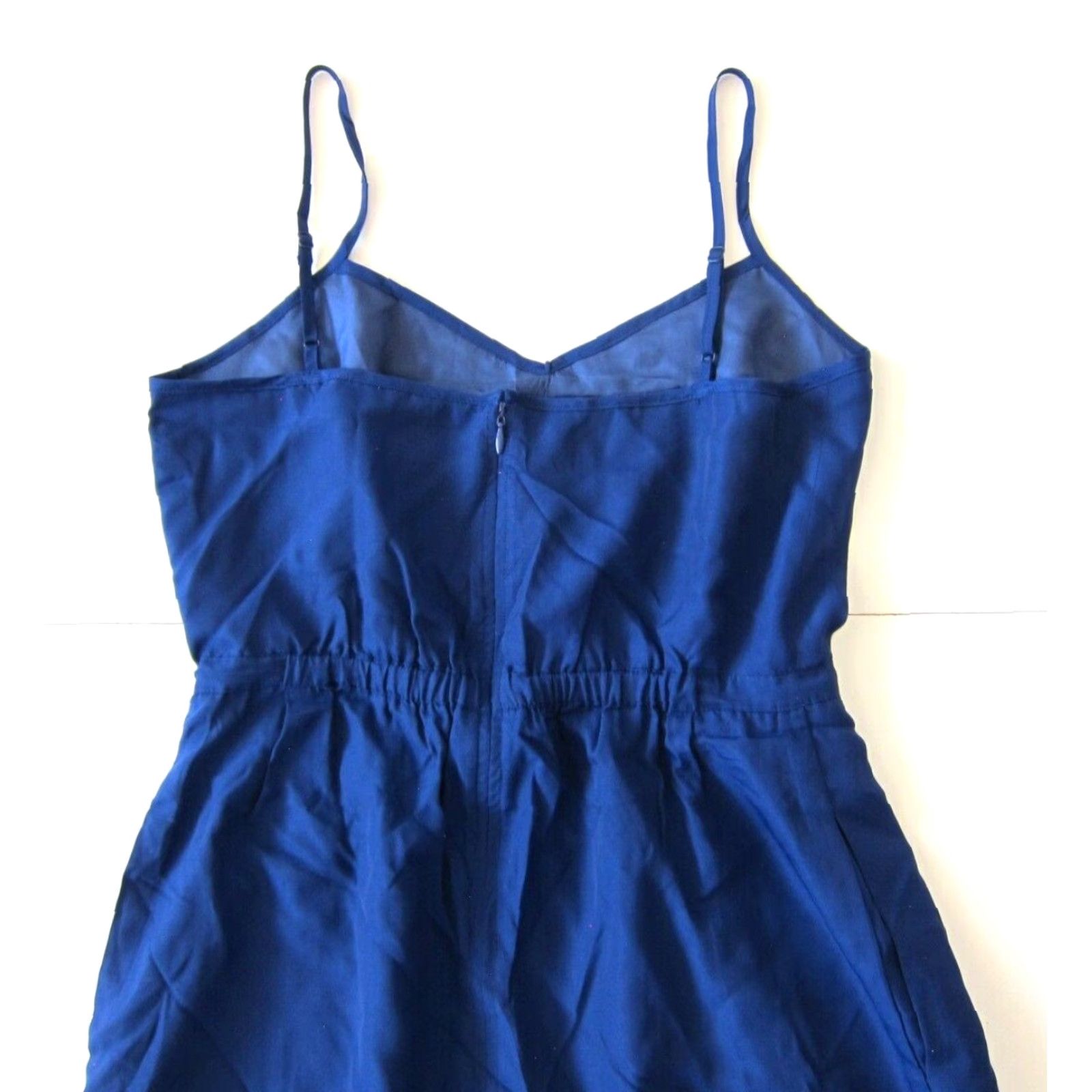 J.Crew NWT J.Crew Royal Blue Spaghetti Strap Pocket Empire Tank Slip Sun Dress Size 4 Size S / US 4 / IT 40 - 5 Thumbnail