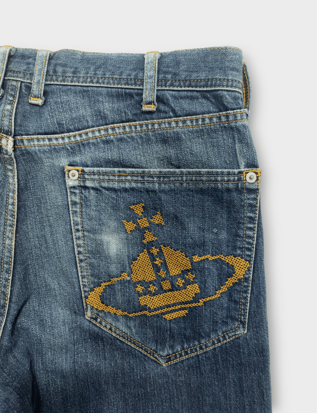 Vivienne Westwood Orb Logo Denim Pants