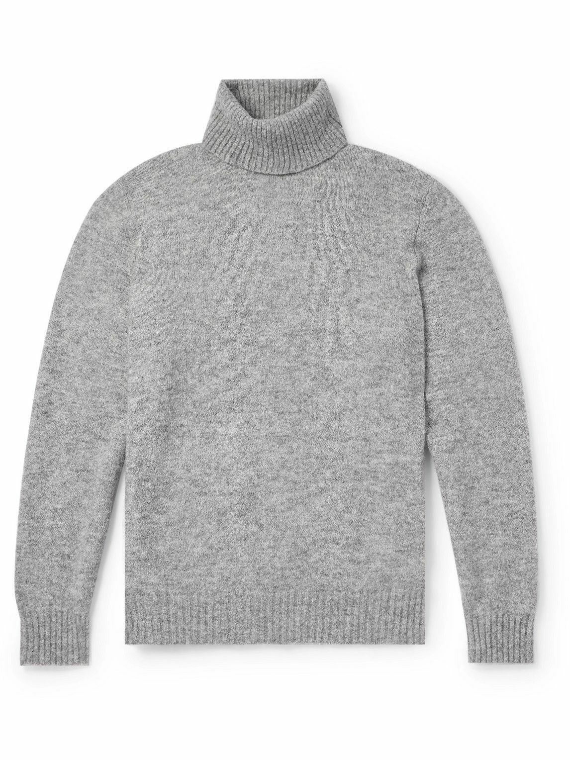Brunello Cucinelli o1y0526 Turtleneck Sweater in Light Gray Size US M / EU 48-50 / 2 - 1 Thumbnail
