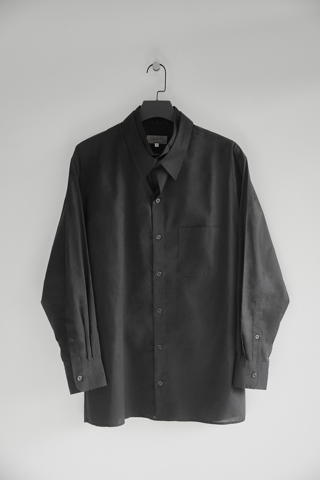 Yohji Yamamoto Pour Homme - 60 Cotton/Lawn 3 Collar Shirt - www