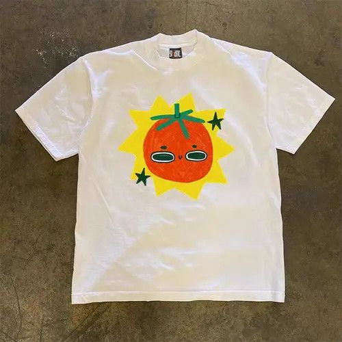 Other White loose fun tomato print short sleeve T-shirt Size US S / EU 44-46 / 1 - 5 Thumbnail