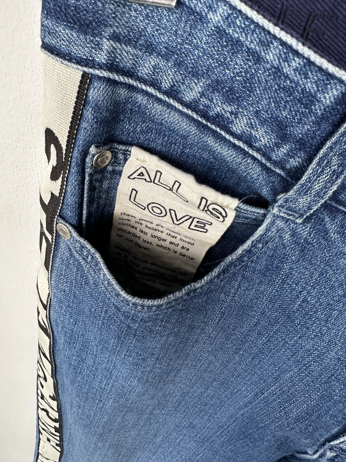 Stella McCartney Stella McCartney Side Patched Logo Blue Jeans Women’s sz 27 Size 27" / US 4 / IT 40 - 5 Thumbnail