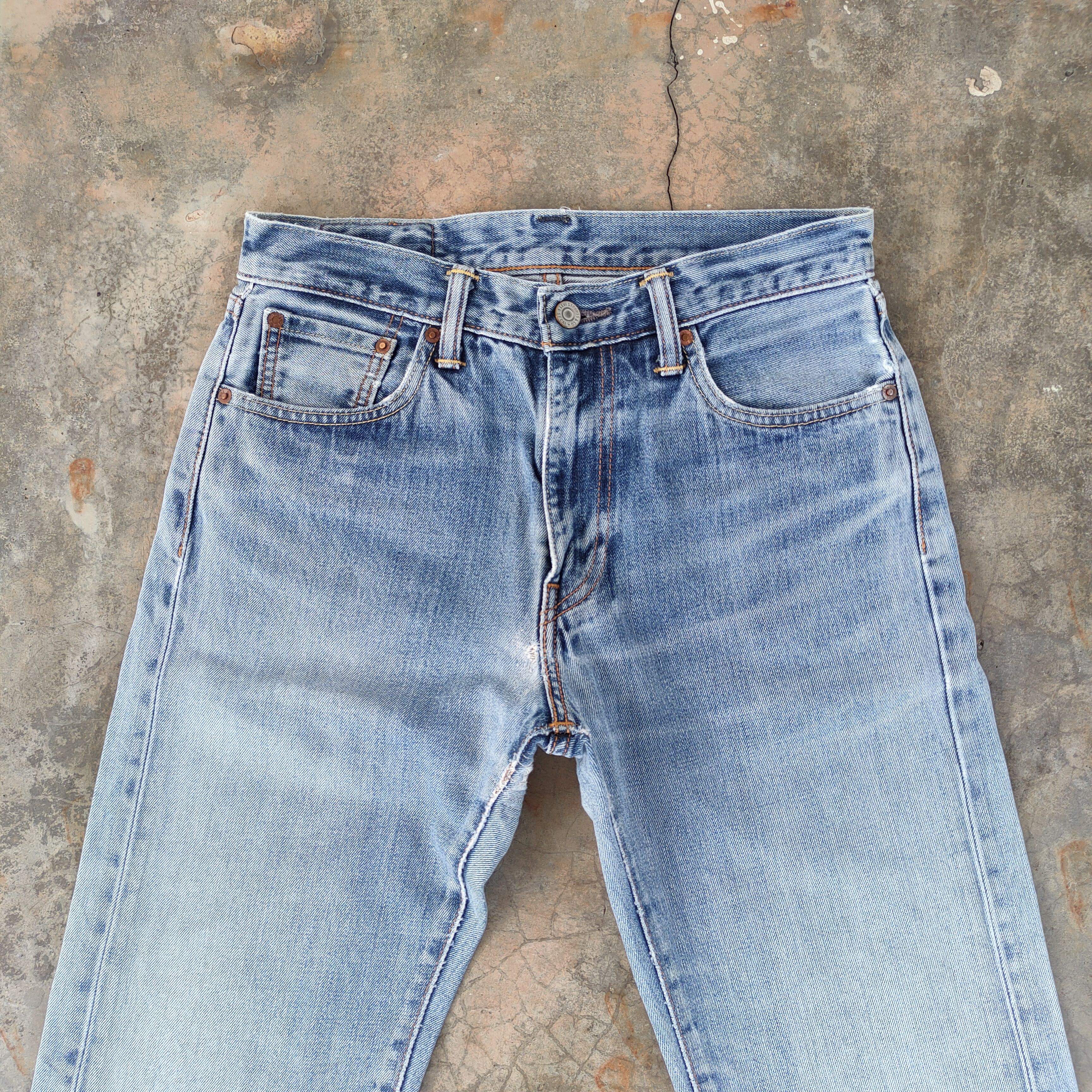 Levi's Vintage Clothing # LEVI'S 505 VINTAGE MUD WASH BLUE JEANS DENIM PANTS Size US 30 / EU 46 - 2 Thumbnail