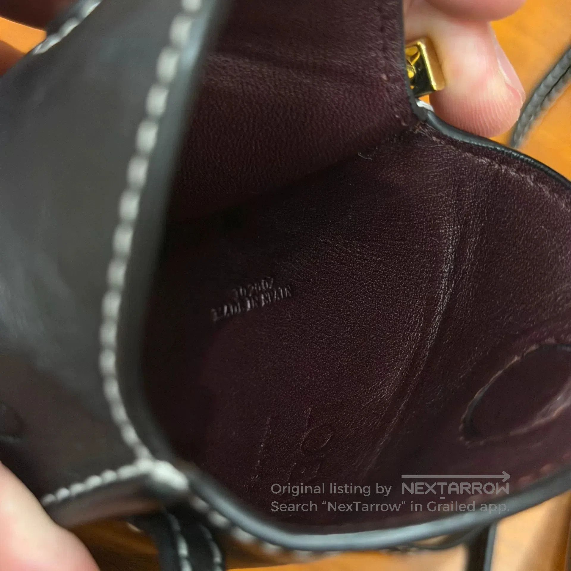 Loewe LOEWE Gate Pocket Black Leather Crossbody Bag. Size ONE SIZE - 5 Thumbnail