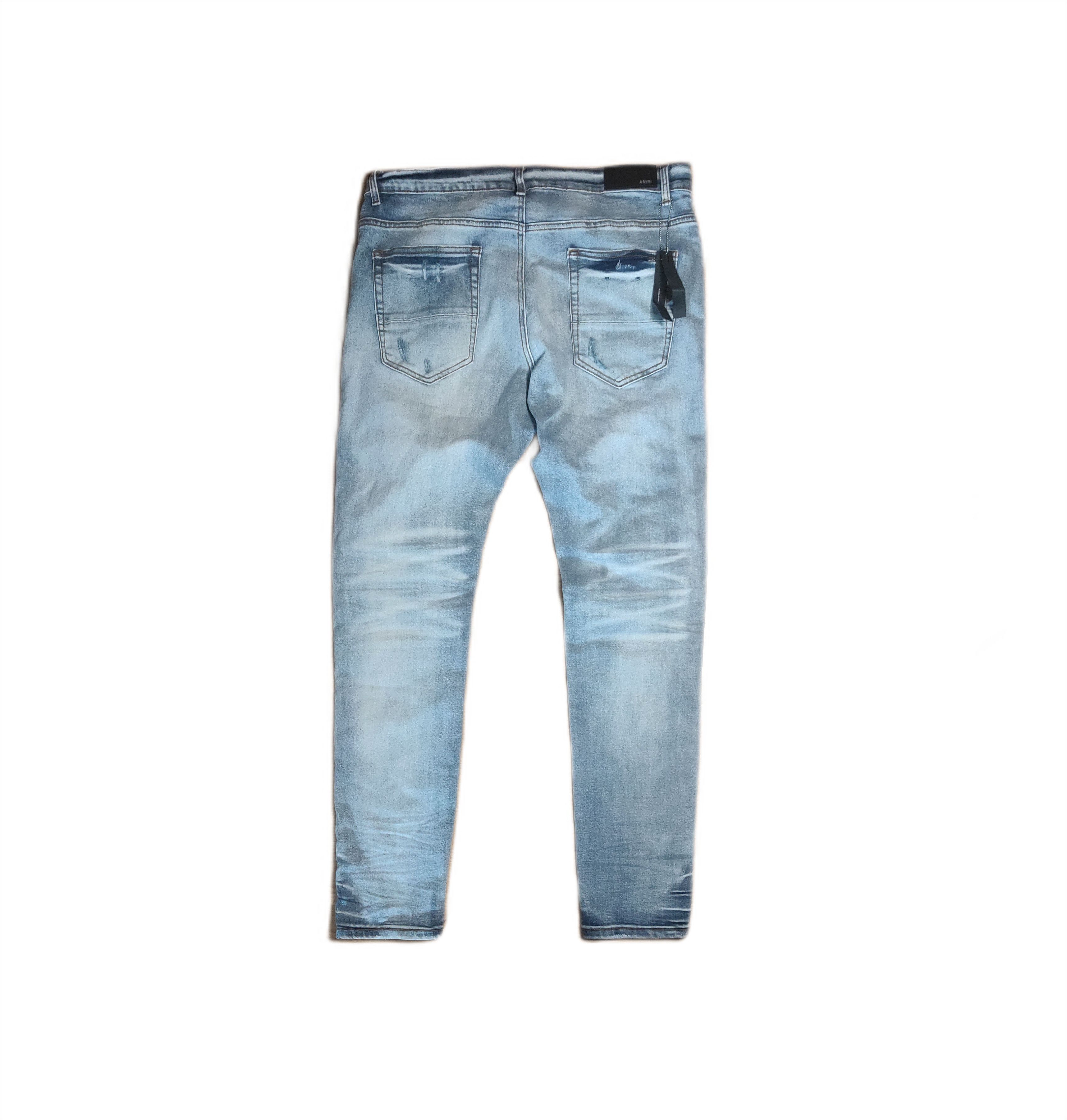 Amiri **NEW! Amiri Light Blue Straight Fit Jeans** Size US 36 / EU 52 - 2 Thumbnail