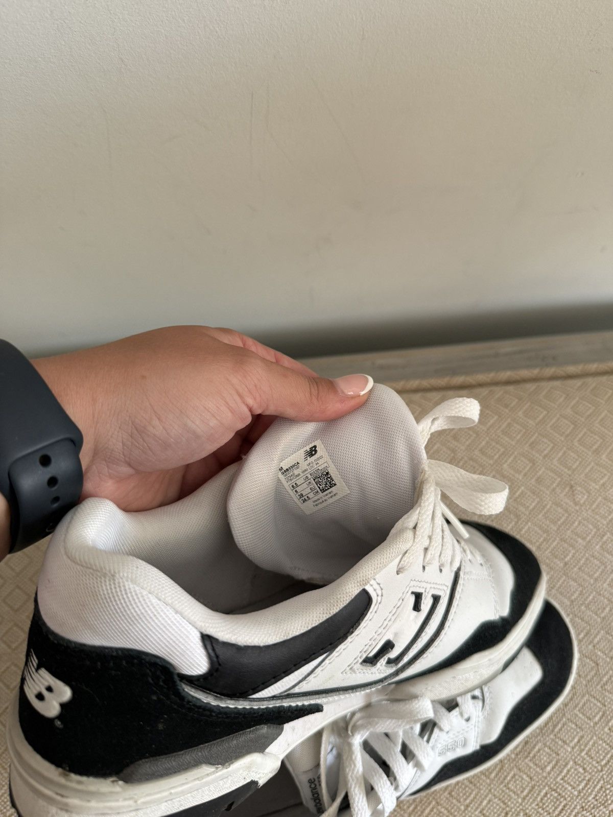 New Balance New Balance 550 Black, Grey + White Sneakers Size US 8 / IT 38 - 5 Thumbnail