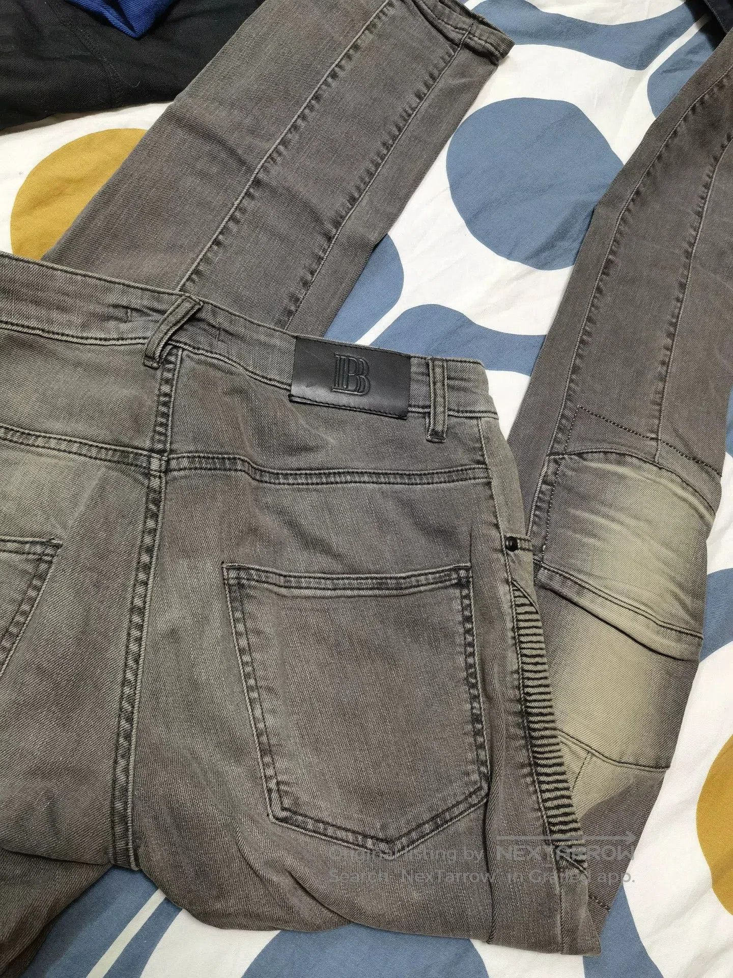 Pierre Balmain Pierre Balmain Classic Gray Biker Jeans. Size US 30 / EU 46 - 4 Thumbnail