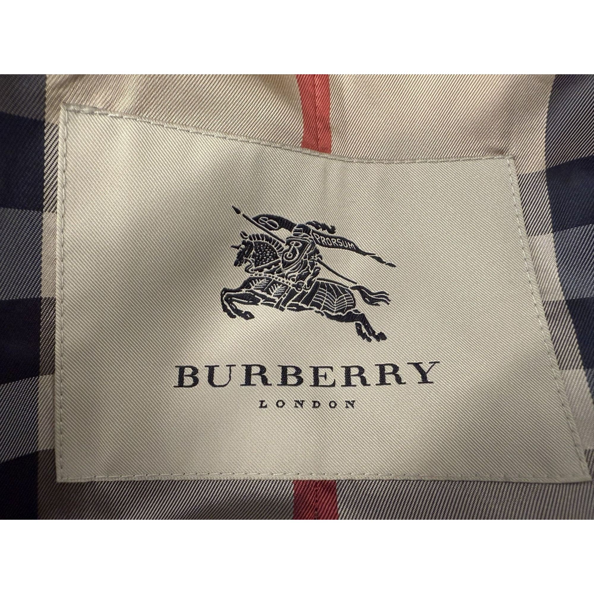 Burberry Burberry London Womens Black Double-Breasted Trench Coat Bel Size L / US 10 / IT 46 - 5 Thumbnail
