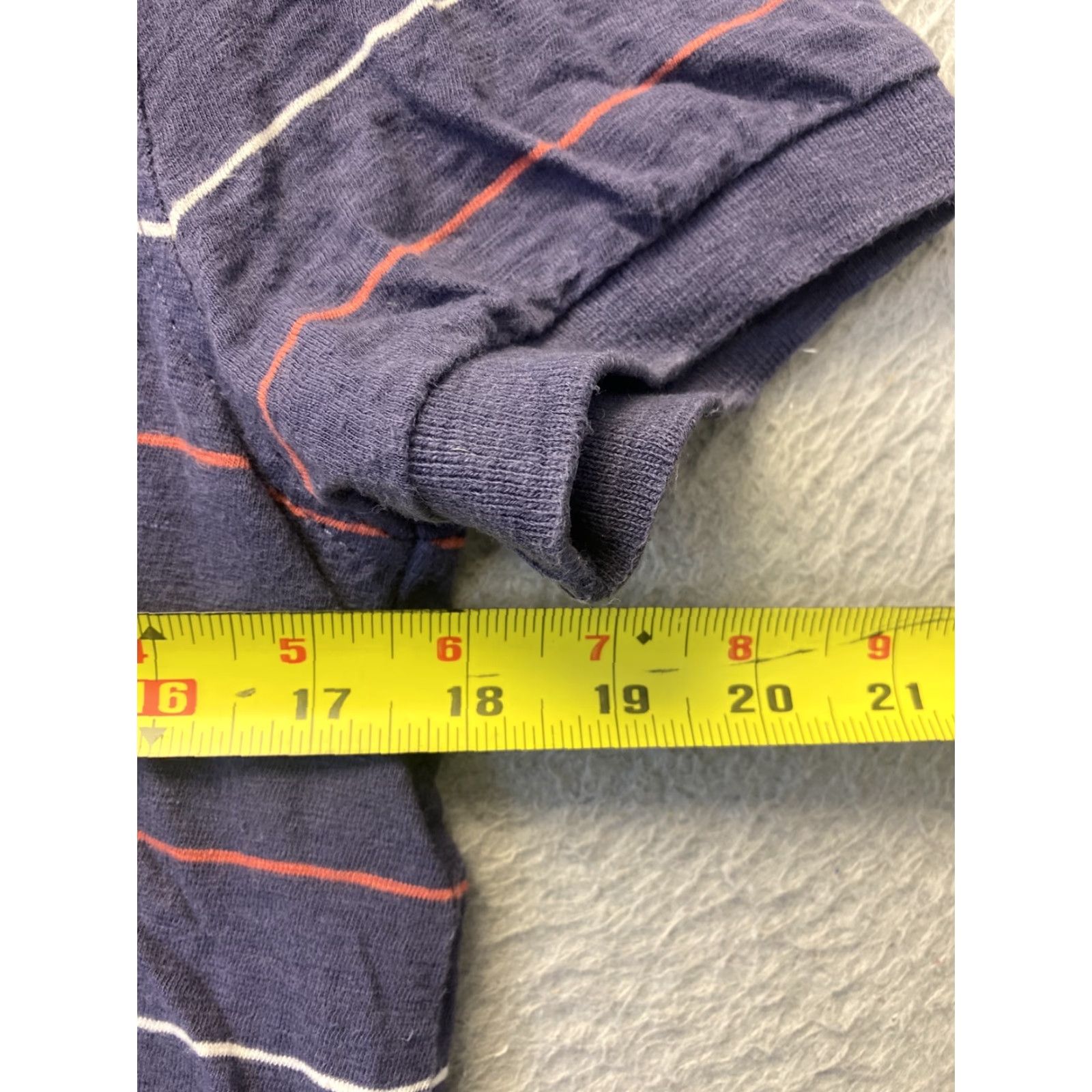 Vintage J Crew Polo Shirt Mens S Blue Striped Short Sleeve Collared Golf Regular Fit Size US S / EU 44-46 / 1 - 4 Thumbnail