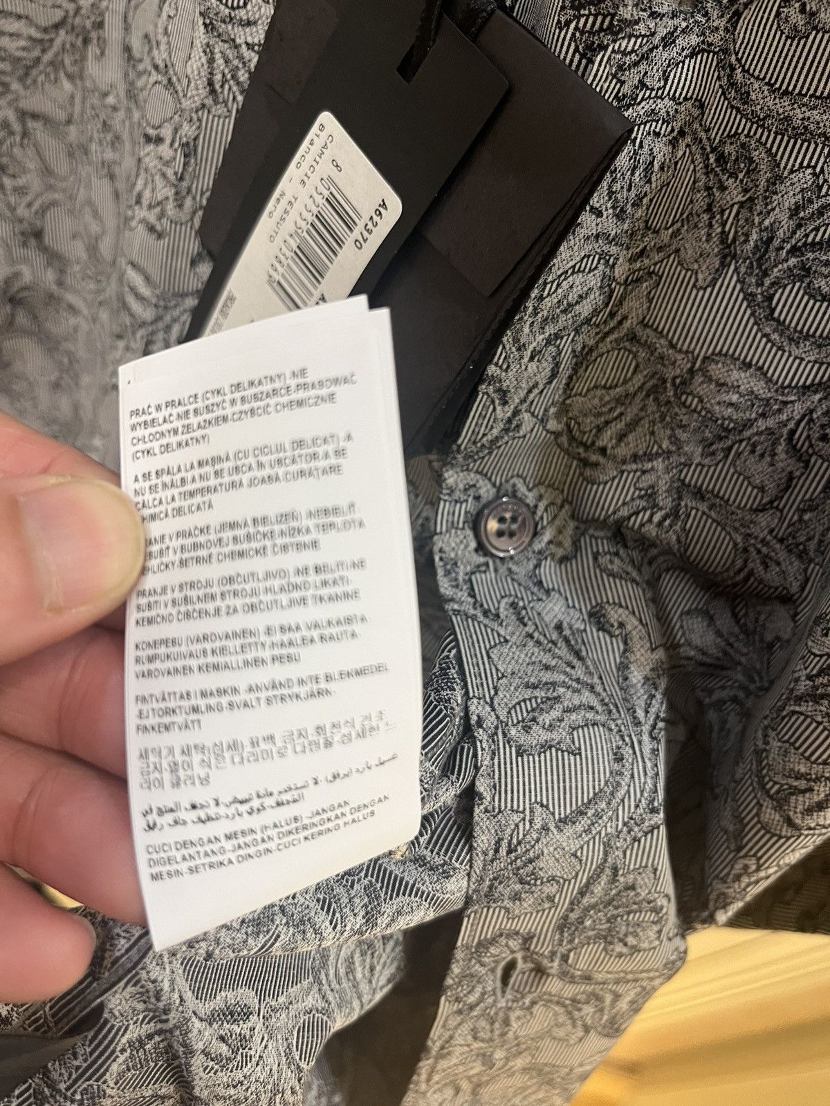 Versace Baroque print shirt collar size40 Size US M / EU 48-50 / 2 - 7 Thumbnail