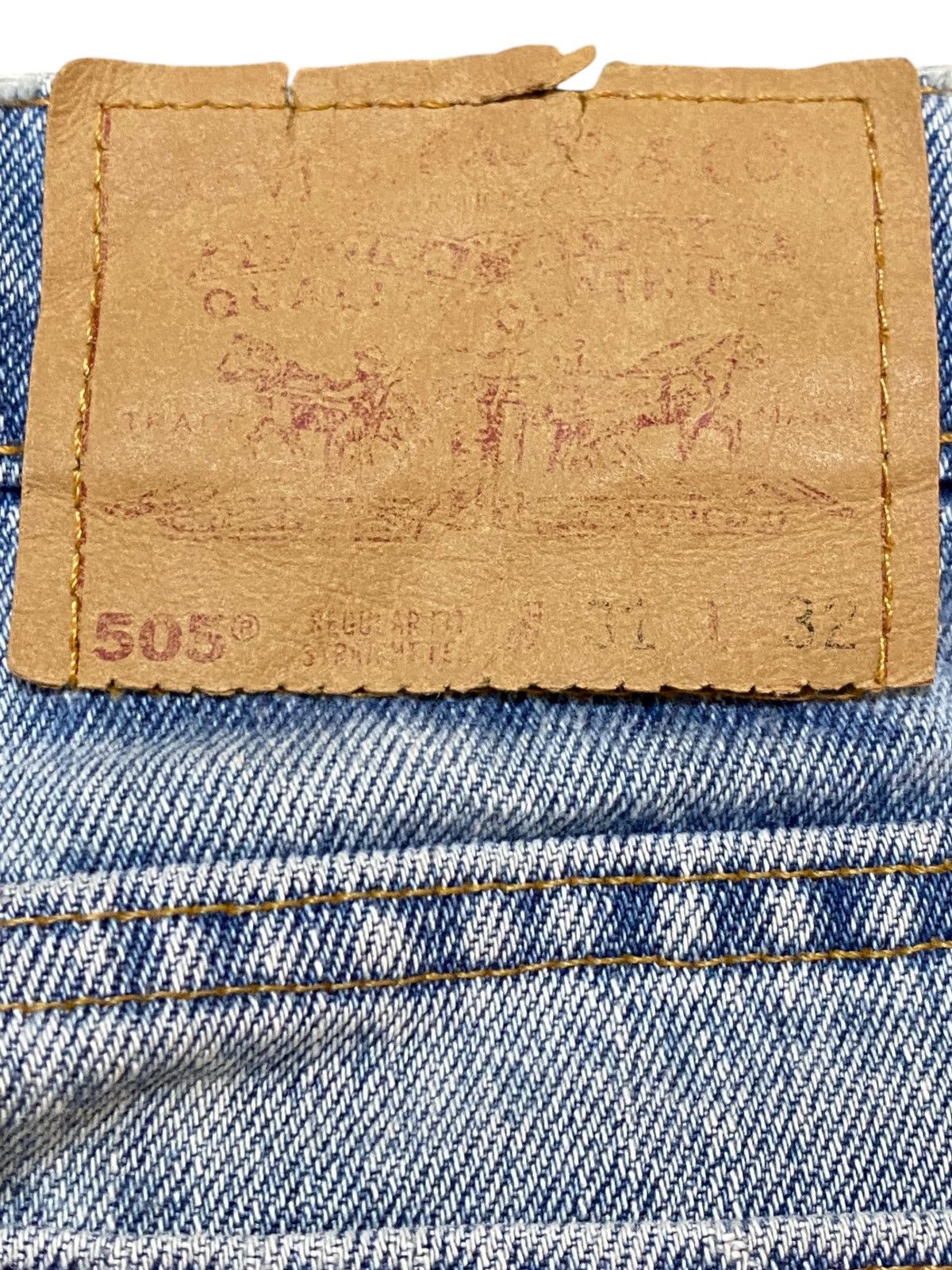 Levi's Vintage Clothing Levis 505 90s Faded Wash Grunge Distressed Loose Jeans Size US 30 / EU 46 - 10 Thumbnail