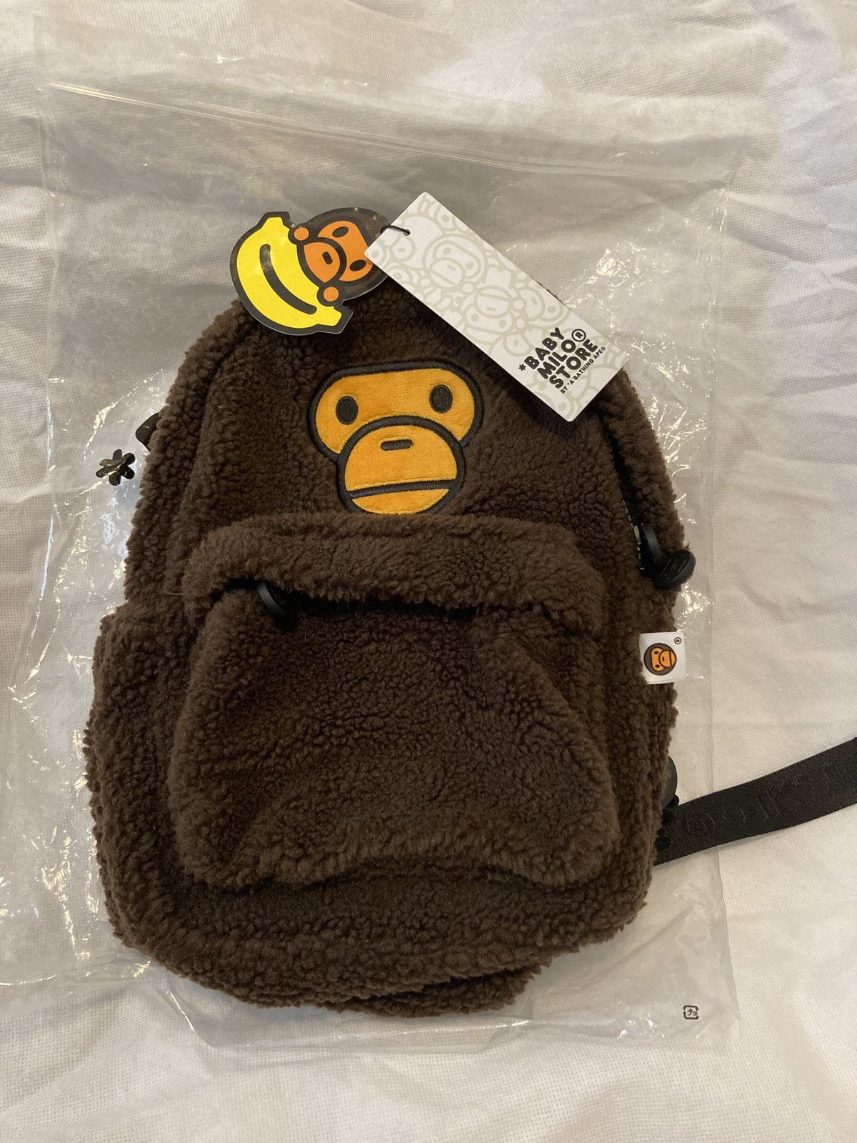 Bape Baby Milo Fur Backpack Bape Baby Milo Mini Fur Backpack Grailed