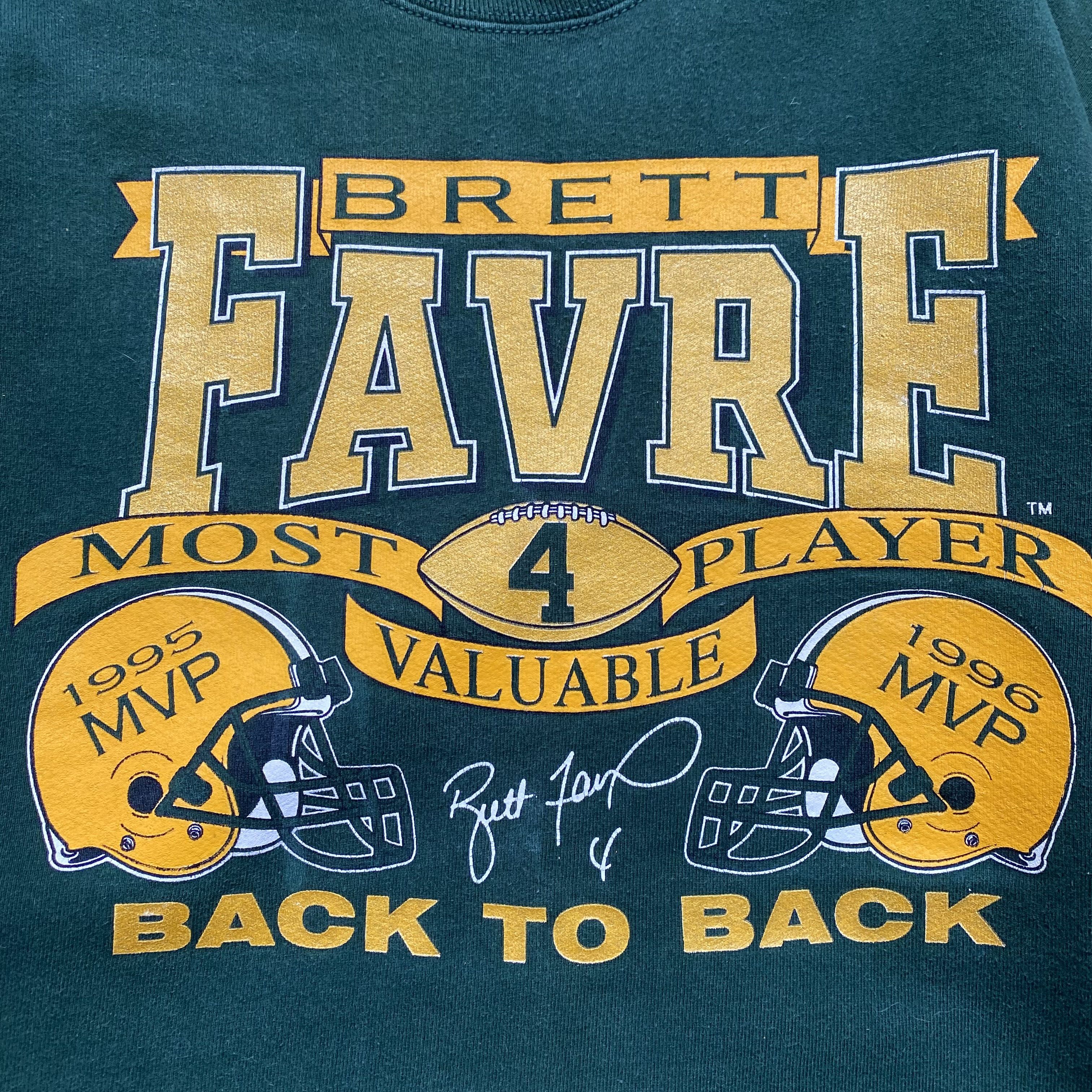 Russell Athletic 🏈96s Vintage Green Bay Packers Brett Favre MVP Sweatshirt Size US M / EU 48-50 / 2 - 7 Thumbnail