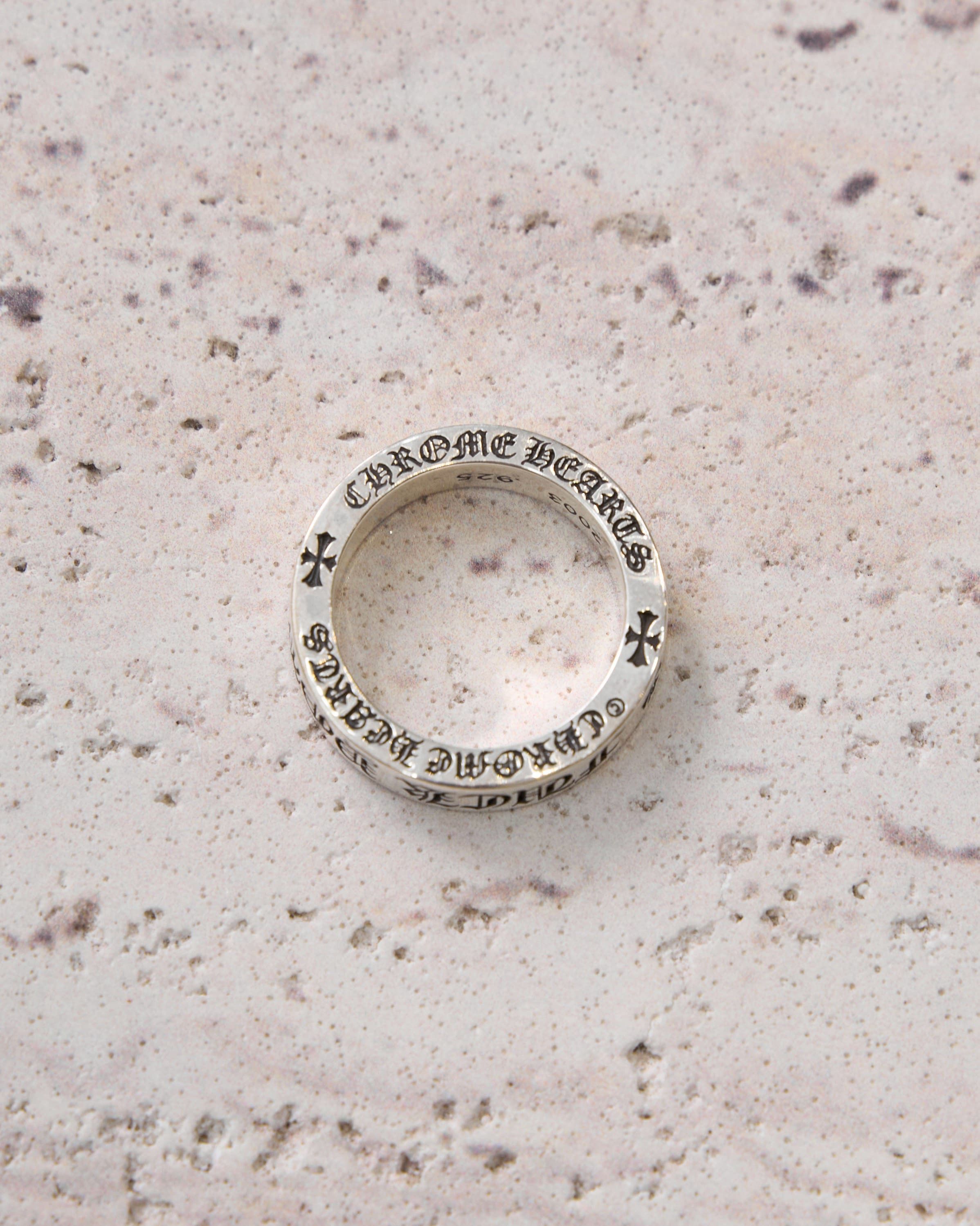 Chrome Hearts Chrome Hearts FUCK YOU 6MM Space Ring silver Size ONE SIZE - 2 Thumbnail