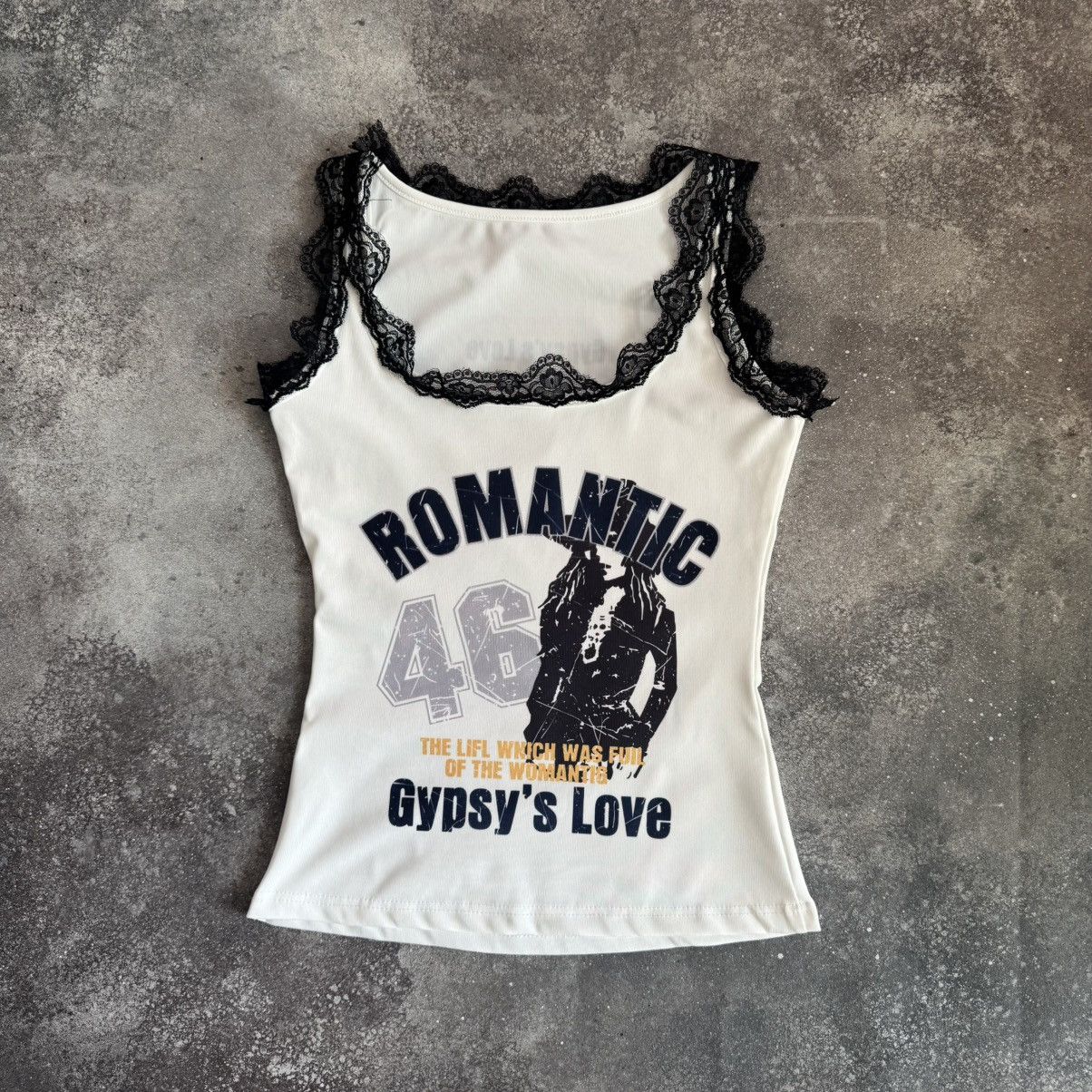 Hysteric Glamour Amazing Y2K Guitar Printed Grunge Sexy Tank Top