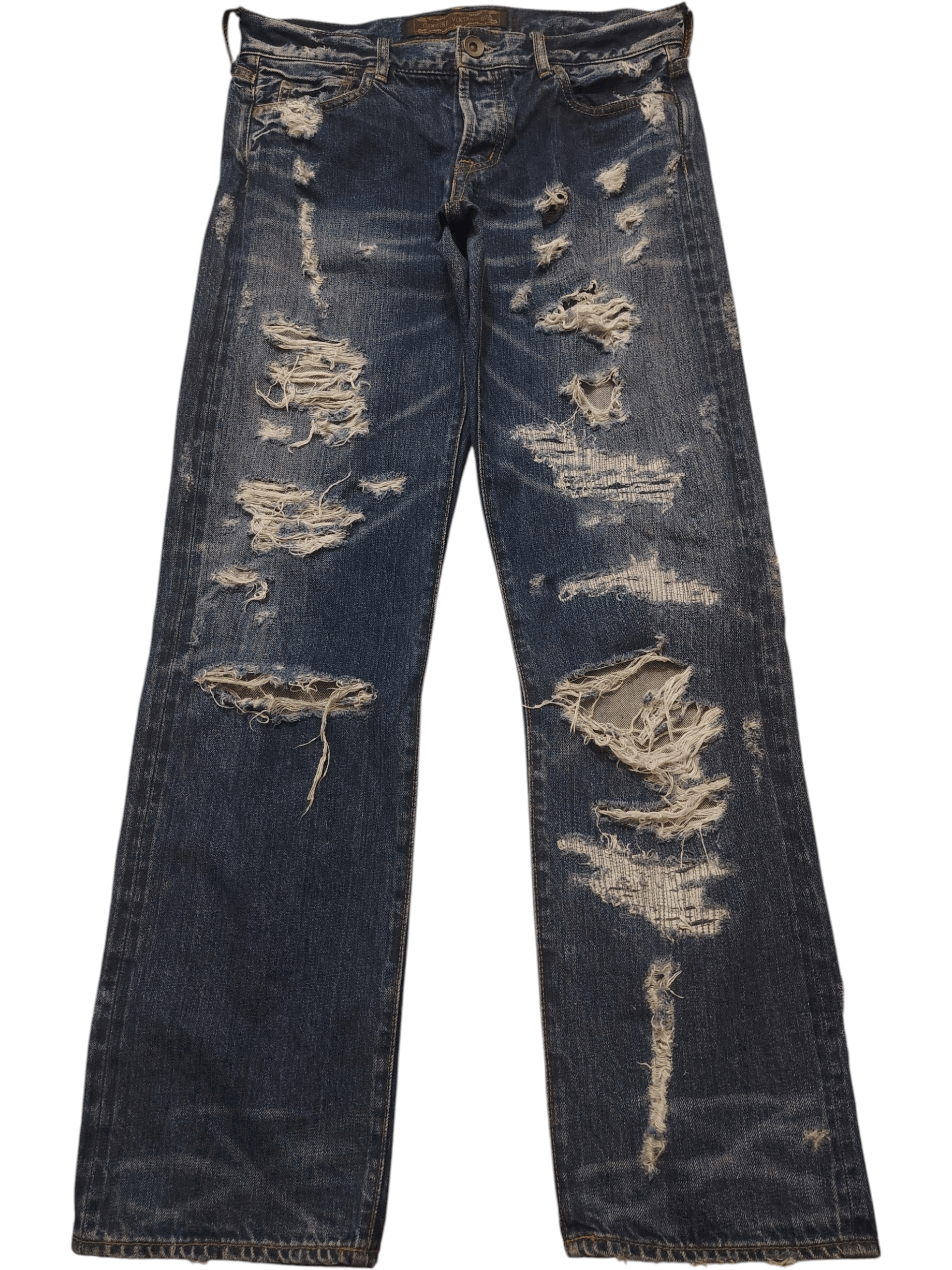 GOA Rare!!! Genuine Vintage Goa Distressed Jeans Selvedge denim Size US 30 / EU 46 - 1 Thumbnail