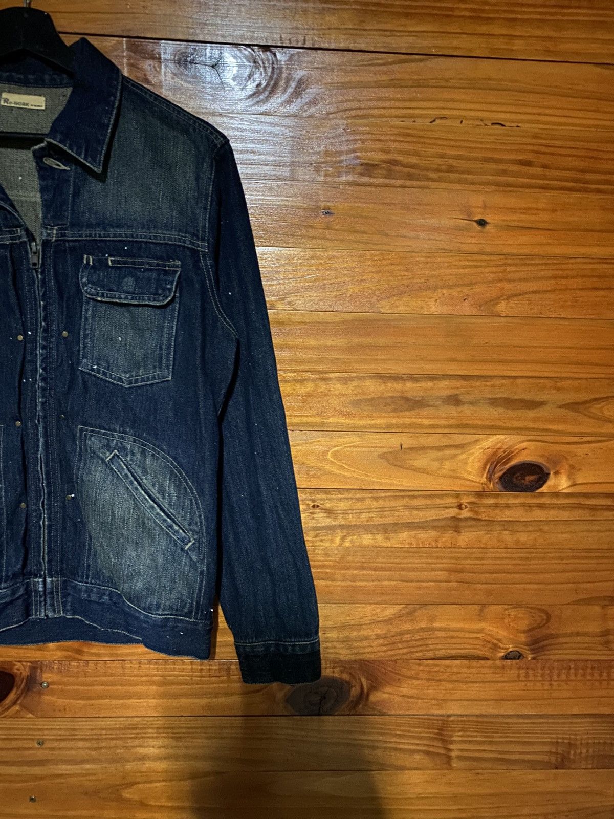 Japanese Brand Vintage Re-Work by Marble Denim Jacket | Unisex Japanese Size US S / EU 44-46 / 1 - 6 Thumbnail