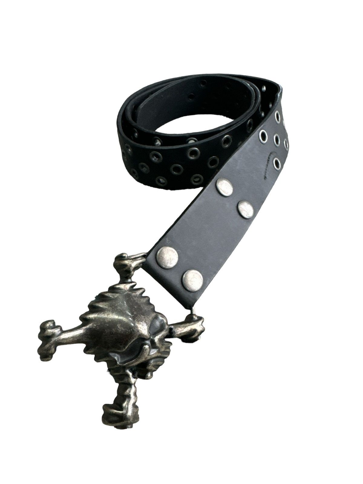 Leather Oakley OAKLEY SKULL METAL BUCKLE LEATHER BELT Grailed