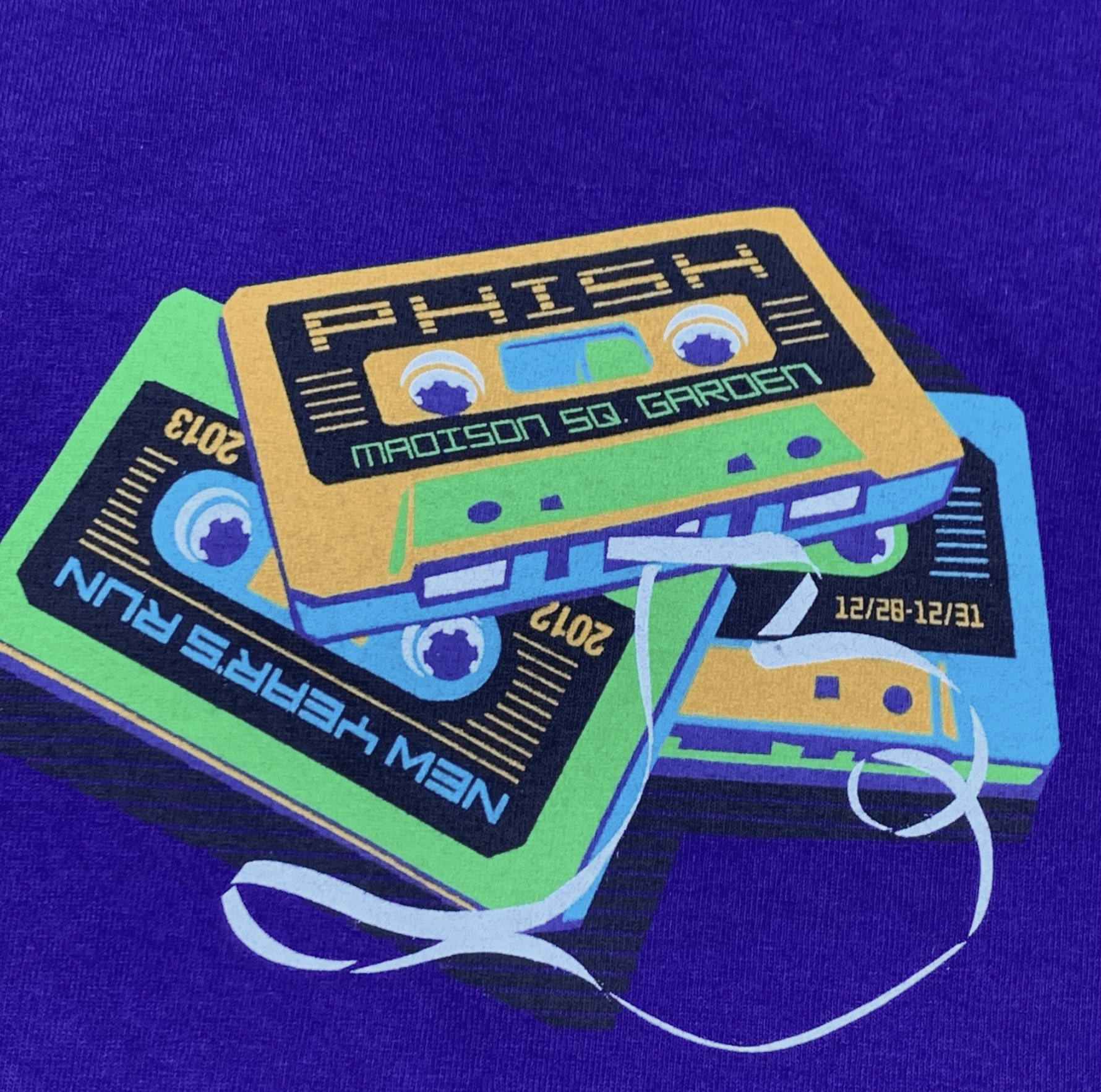 Gildan Phish T Shirt NYE Madison Square Garden Cassette XL Size US XL / EU 56 / 4 - 3 Thumbnail