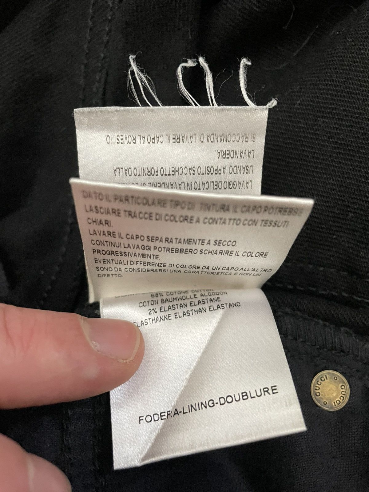 Gucci Gucci stud belted skinny low waist indie sleaze jeans Size 28" / US 6 / IT 42 - 10 Thumbnail