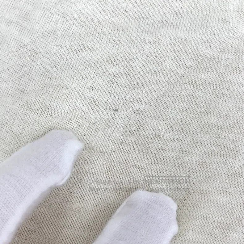 Hermes Hermes Beige Striped Linen Round Neck Short Sleeve T-Shirt Size L / US 10 / IT 46 - 8 Thumbnail
